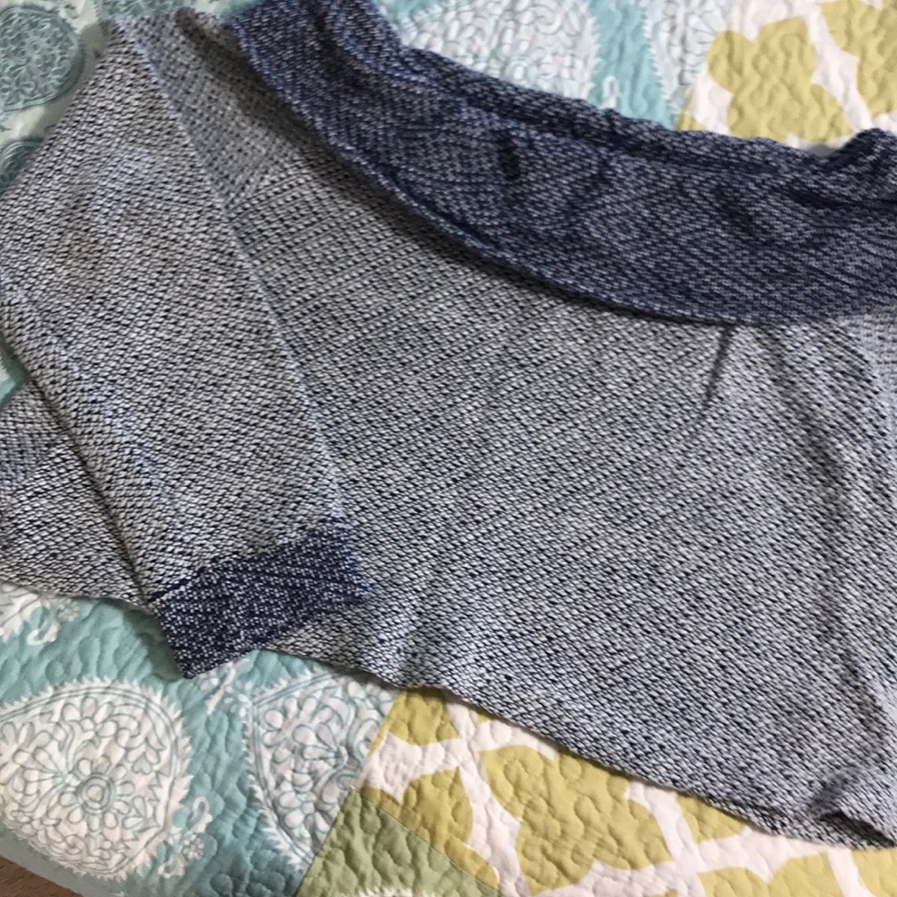 Off the shoulder cropped sweater